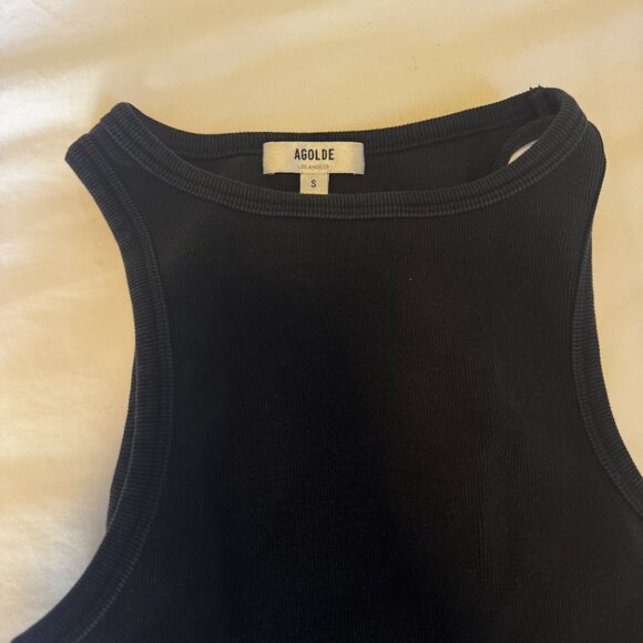 Agolde Rayne Black Tank Top Size Small - Picture 5 of 10